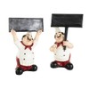 Deco 79 Polystone Chef Decorative Sculpture Kitchen Decorative Figurine Home