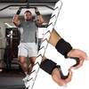 JZS Weight Lifting Hooks with Wrist Straps – Steel Grip