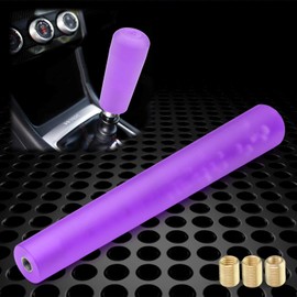 JDMBESTBOY Purple Shift Knob Stick Frosted Matte Crystal Bubble Long Throw Gear Shifter 30cm