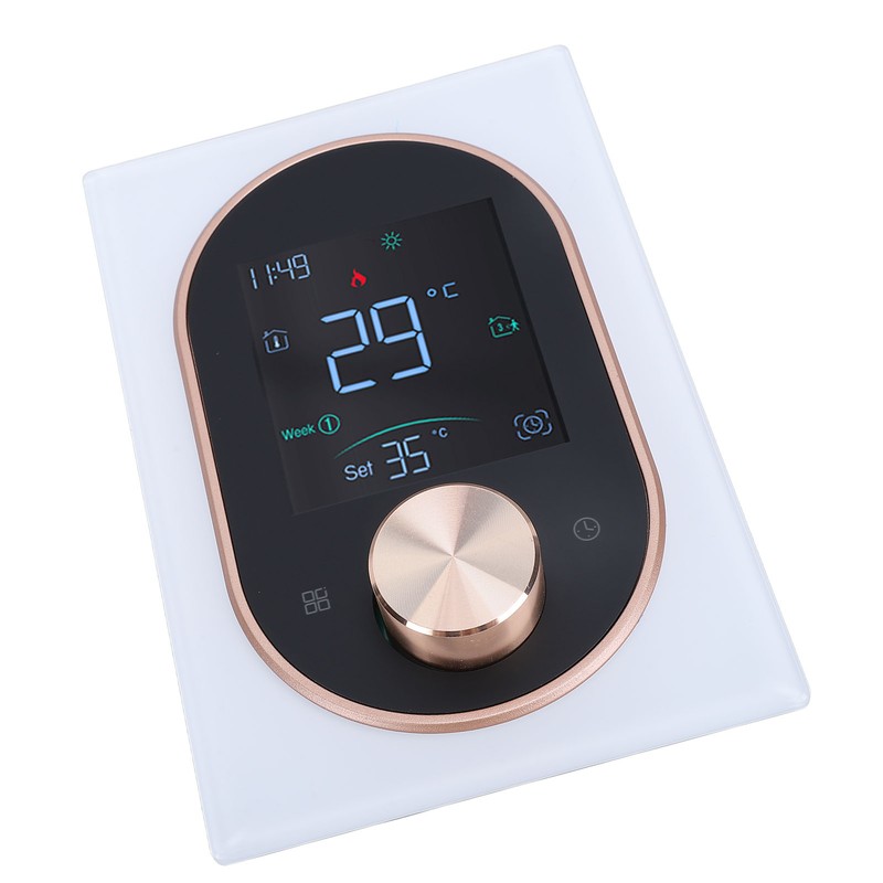 Smart Color Thermostat APP Programmable Touchscreen Knob Control Smart Temperature