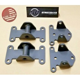 StreetRays [Originals] [SR] SBC BBC Chevy V8 Block Steel Motor & Frame Solid Mounts IMCA STOCK DRAG