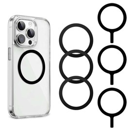 Universal Metal Ring Sticker, for MagSafe Ring Magnet Compatible with MagSafe Wireless Charger/Car Holder for Phone Cases, Metal Rings (without Magnet), 6 Pieces