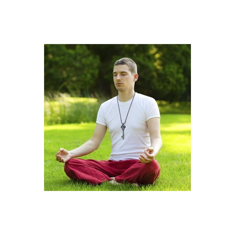TMKEFFC TMKEFFC Breathing Necklace for Anxiety, Fidget and Quit Smoking
