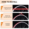 sourcing map 4pcs Bicycle Rim Strip 26" x 20mm Nylon