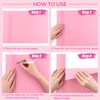 9 PCS/Set Metal Acrylic Paper Tearing Ruler Irregular Edges with