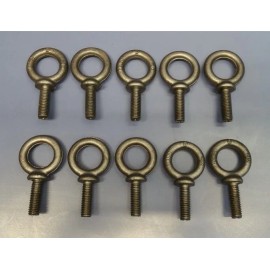 Unbranded Lot of 10 Lifting Eye Bolts 1/2" x 1-1/2" EYE 1-1/8" ID 2" OD