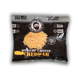 Bearded Butchers High-Temp Cheddar Cheese 1 lb – Shelf-Stable 1/4" Cubes for Up to 10 lbs of Meat, 400°F High-Temperature Cheese – Ideal for Sausage Making, Brats, Snack Sticks, Burgers, and More
