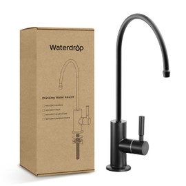 Waterdrop Filtered Water Faucet for Kitchen Sink, Reverse Osmosis, Stainless Steel, Black