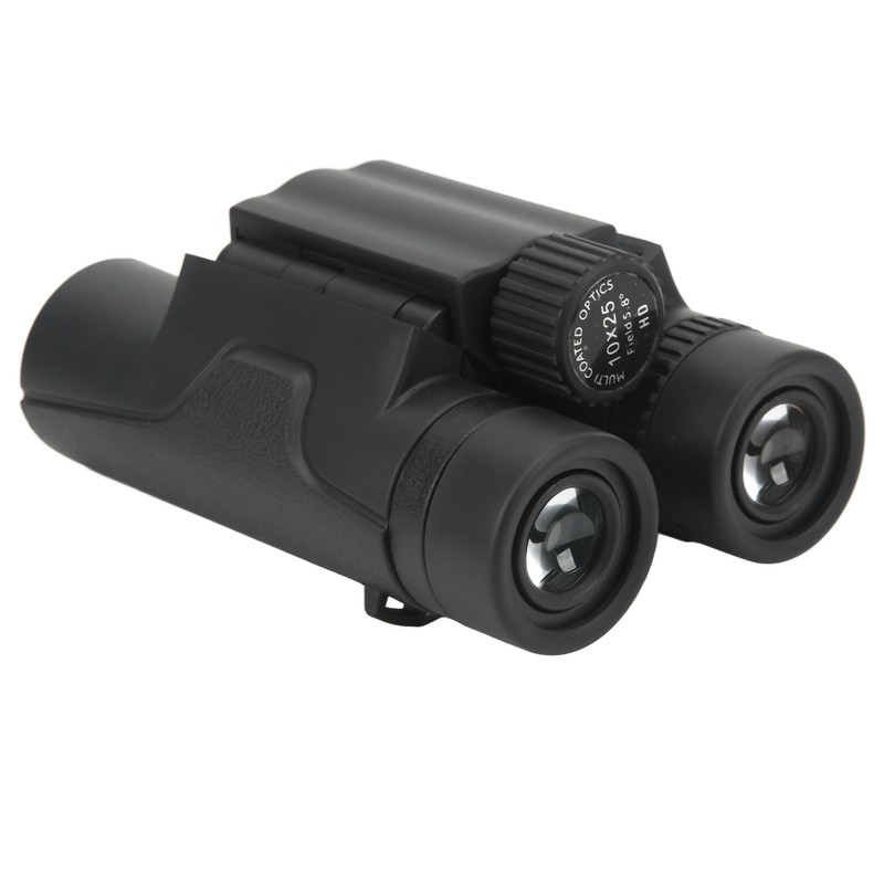 10x 25mm Compact Binoculars Small Pocket Folding Binoculars for Kids