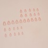 JUSTOTRY Pack of 24 Gradient Pink Nails for Sticking, Short,