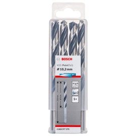 Bosch Professional HSS PointTeQ Twist Drill Bits (for Metal, 4.9 x 52 x 86 mm, Drill Driver Accessory), Pack of 10