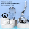 EMSINA Dry Snorkel Set,Panoramic Wide View,Anti-Fog Scuba Diving Mask,Professional Snorkeling