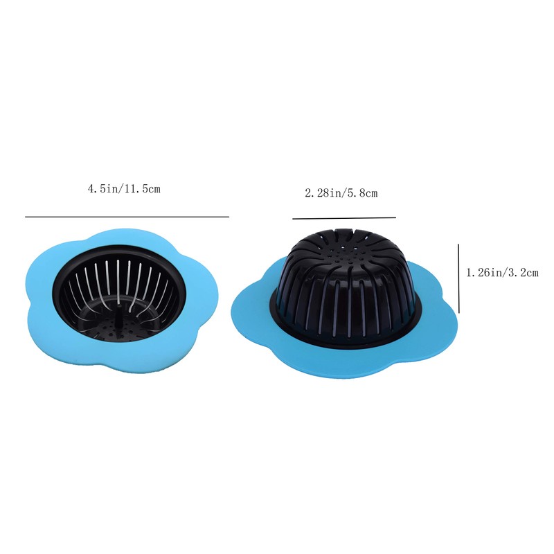 Silicone Kitchen Sink Strainer 2 Pack, Pouring strainers，Drain FilterLarge Wide