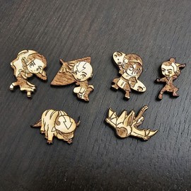 Collectible Wooden Pins: Avatar the Last Airbender - Style: Momo