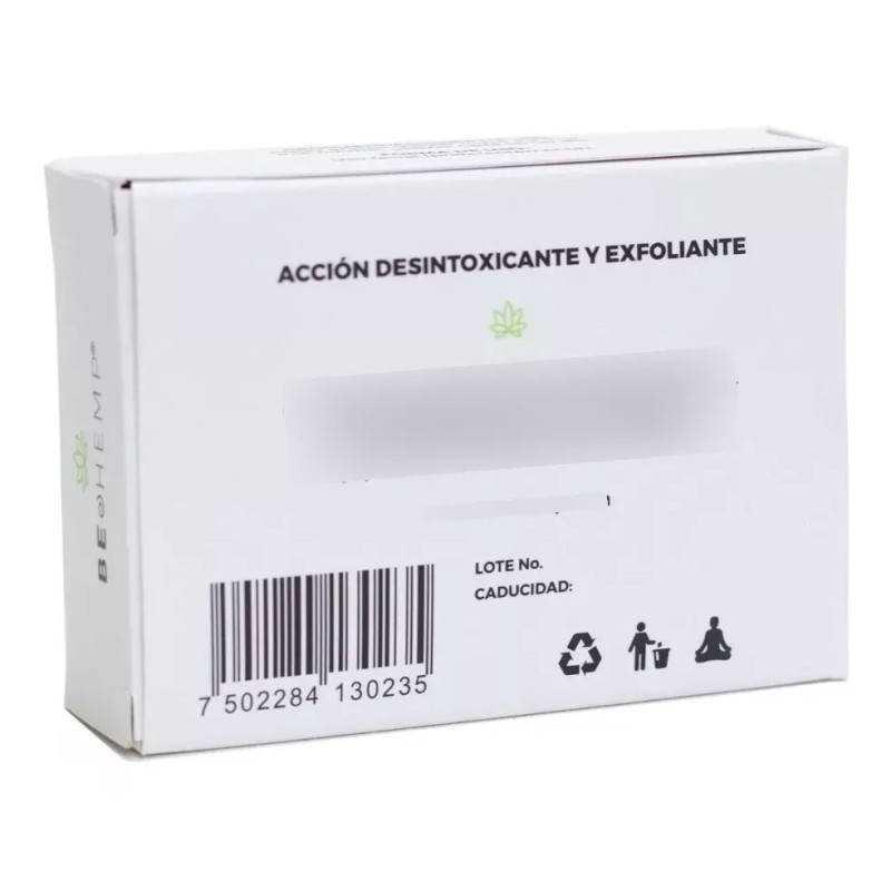 Beohemp Jabón Carbón Activado Con Menta Spicata Y Aceites Naturales