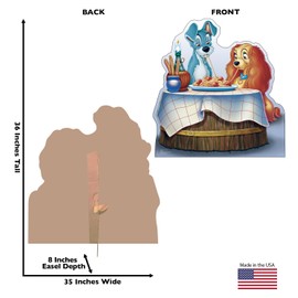 Cardboard People Lady and The Tramp Life Size Cardboard Cutout Standup - Disney's Lady and The Tramp