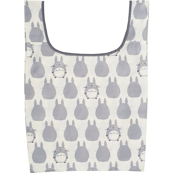 Studio Ghibli Totoro Eco Bag Large Totoro Pattern, gray