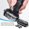 Upgraded 4-Blade WES9025PC Replacement Shaver Outer Foil/Inner Blade, ES-LA93/LA63 for