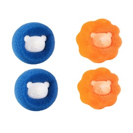 Pet Hair Remover for Laundry-Washing Machine Hair Catcher-Lint Catcher for Washing Machine,Laundry Balls Pet Hair Collector and Lint Remover-Anti Winding Adsorption Balls for Clothes (4Panda-Ball)