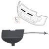 Qiilu Front Bumper Towing Cover Cap for Pull Hook Unpainted