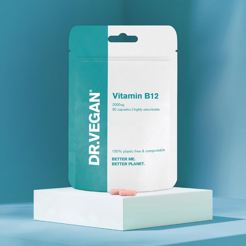 DR.VEGAN Daily Vitamin B12, 2000ug | 30 Vegan Capsules |