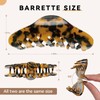 2 Pack Large Claw Clips for Thick Hair, Tortoise Shell