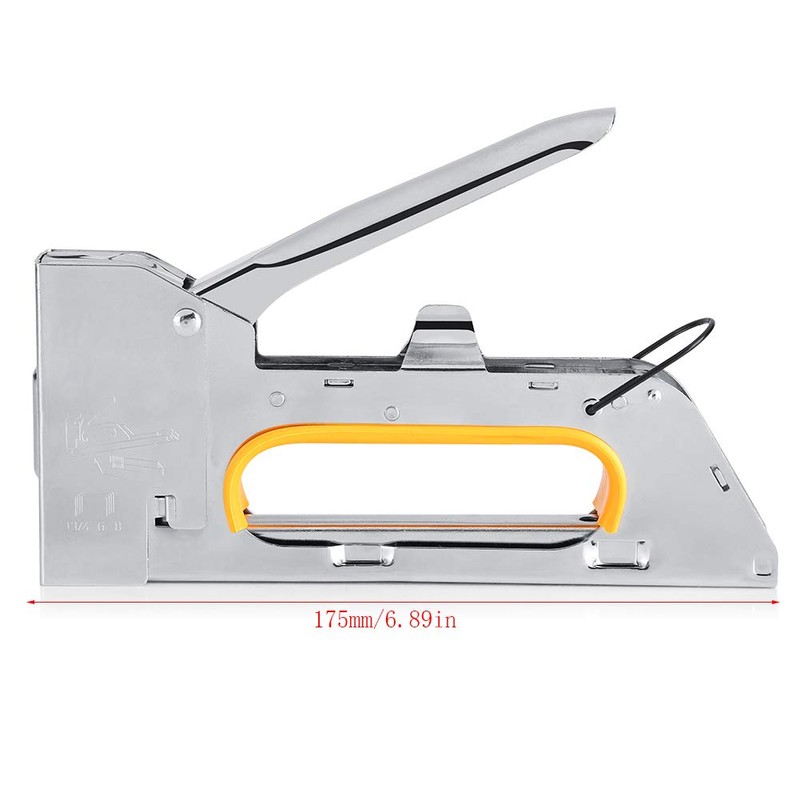 Stainless Steel Construction Manual Staple Gun Furniture Stapler Hold 1008F