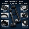 Hidden Folding Swing Door Track Hardware Kit for Cabinet and