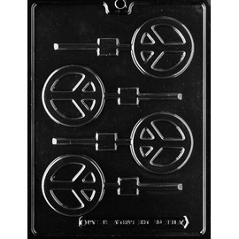 Chocolate Molds Peace Sign Lolly Mold Chocolate Candy 70's 80's Party Hippie Hippies Cookie Candy Molds Plastic