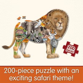 The Learning Journey U223697 Wildlife World-Safari Puzzle (200pcs), One Size