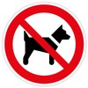 Sticker Prohibited Sign "Carry Dogs Prohibited" Film ISO 7010 P021