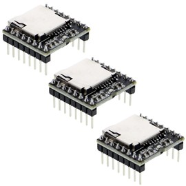 Funduino Mini MP3 Player MP3-TF-16P V3.0 DFPlayer Compatible with Arduino! (Pack of 3)