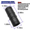 ZIMISI 1/2" Drive Impact Socket Set, 21mm x 22mm 6-Point