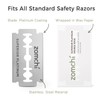 ZOMCHI Zomchi Double Edge Razor Blades 2.0, 100 Counts Safety
