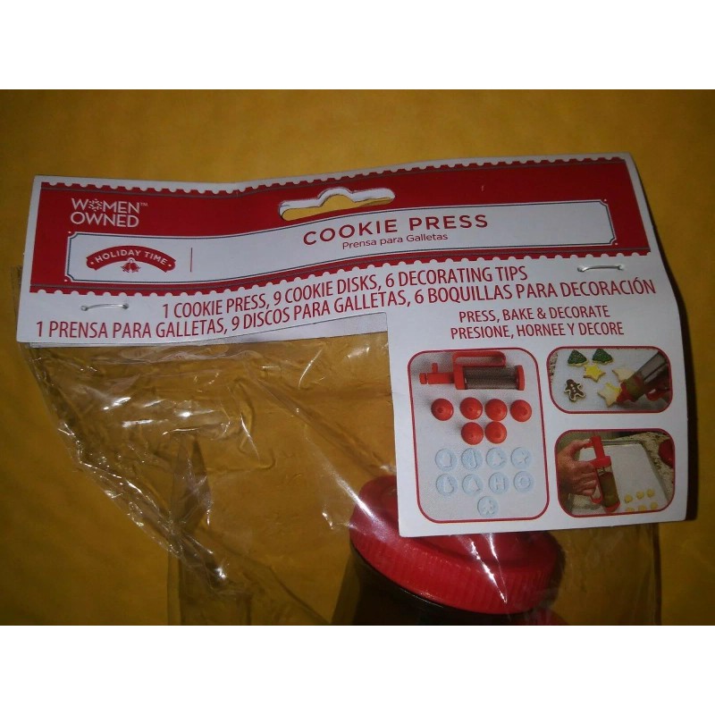 Holiday Time 16 piece Christmas Cookie Press by Holiday Time
