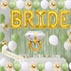 Sage Green Bachelorette Party Decorations Kit 40 inch Gold Bride