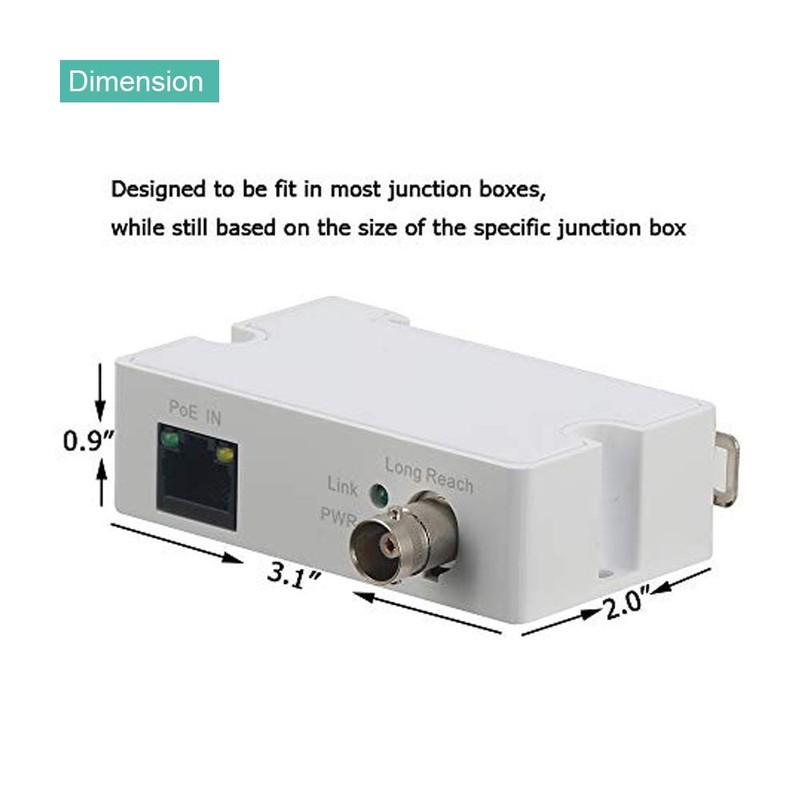 LINOVISION POE Over Coax EOC Converter IP Over Coax Max