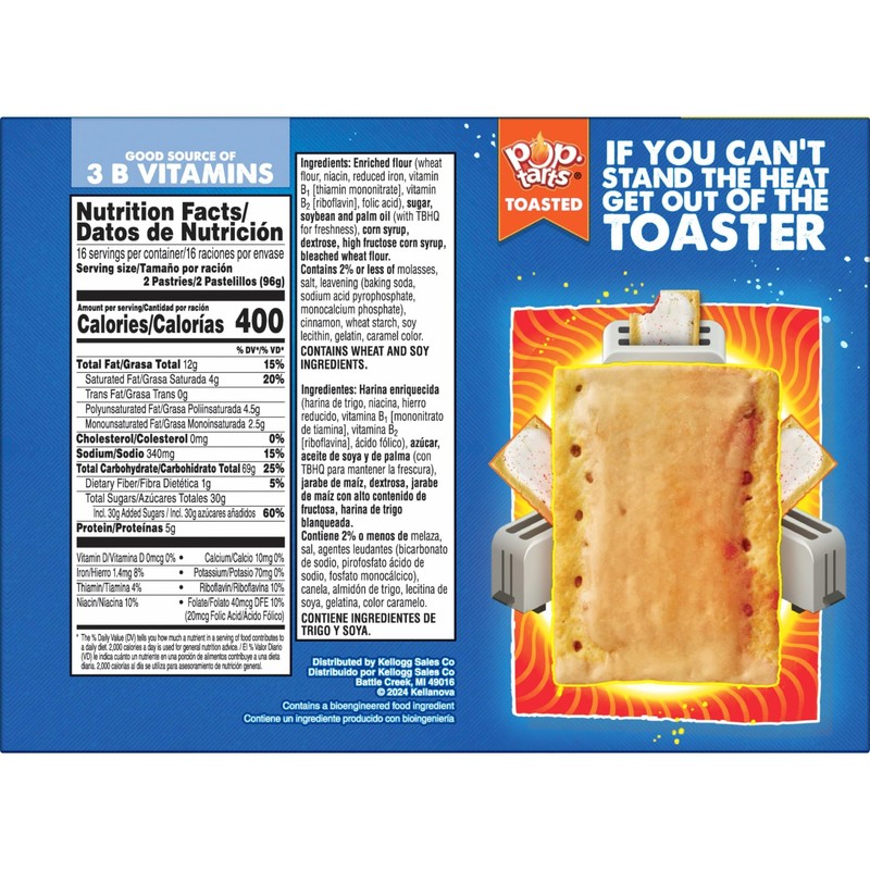 Pop-Tarts Breakfast Toaster Pastries, Frosted Brown Sugar Cinnamon, Family Pack