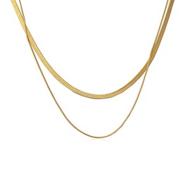 SBI Jewelry Gold Dainty Layered Simple Necklace Women Pendant Love Dangle Sparkle Family Friends Mother Day Anniversary Birthday