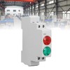 DIN Rail Mount LED Indicator LightRed Green Dual Colour PC