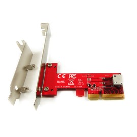 Ableconn PEX-OL153 PCIe OCuLink SFF-8612 Adapter Card - PCI Express 4.0 4-Lane Card - Oculink to PCIe