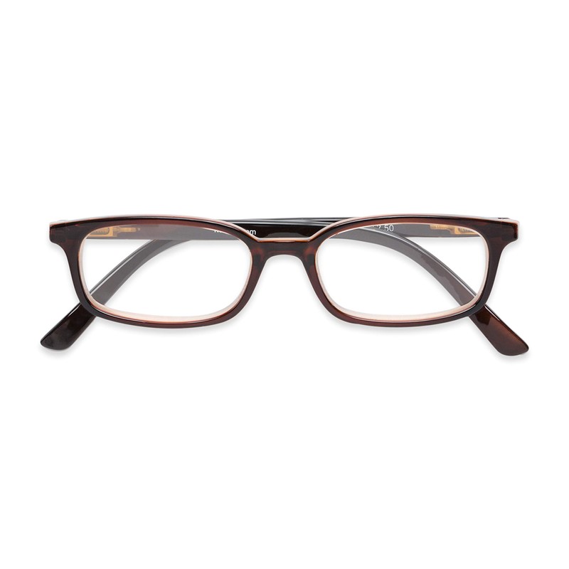 Rectangle Reading Glasses in Brown by Readers.com | The Brookside