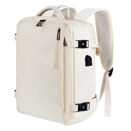 Leyrica Cabin Bags 40x20x25 for Ryanair/Wizzair, Carry On Flight Underseat Airport Bag Hand Luggage Backpack Travel Cabin Size Rucksack, 20L Waterproof Bag Plane Hand Suitcase (Beige)