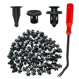 100PCS Bumper Clips for Honda - Front Bumper Clips Fit for Honda Acura Accord Civic CR-V, Fits Bumper and Fender Body Retainer Clips with Fastener Remover, Replace - 91503-SZ3-003