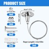 2 Pack Adjustable Ceiling Curtain Rod Bracket Kit 59 Inch