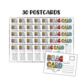 Brag Cards for Students for Teachers 30pk 4x6” Postcard Take Home Notes Send to Parents Mail Love It About It Card Classroom Elementary