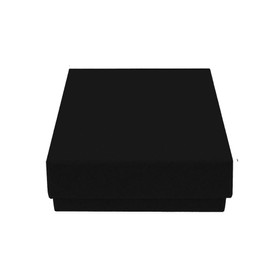 Emartbuy Set of 24 Black Cardboard Jewellery Pendant Boxes, Ring Boxes, Gift Box for Anniversaries, Weddings, Birthdays Size - 7 cm x 7 cm x 3.5 cm