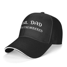 Waldeal Men's Girl Dad Outnumbered Baseball Cap Father's Day Dad Hat from Wife Daughter