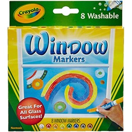 Crayola 58-8165 Washable Window Markers 8 Count
