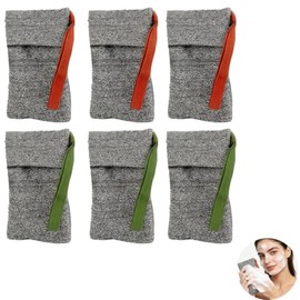 Bolsa de jabón Pas 6 para exfoliación, estropajo de jabón en barra de malla de nailon con cuerda para colgar, bolsa de lufa de secado rápido para duch